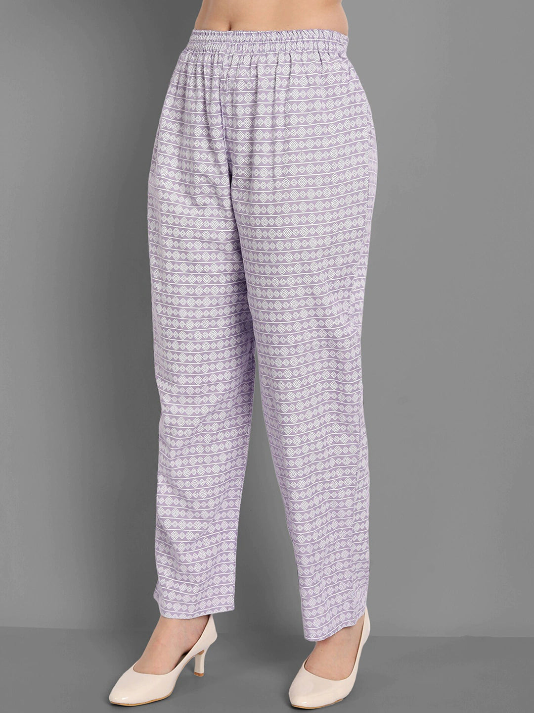 Women Purple Ethnic Motifs Embroidered Mirror Work Kurta with Trousers & Dupatta