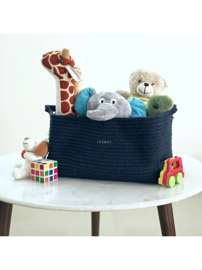 Storage Basket Rectangular Blue