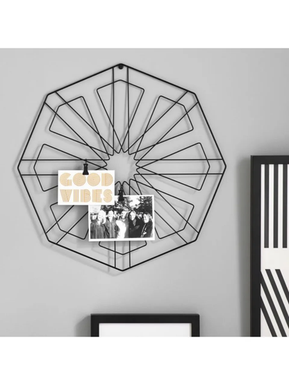 Octagonal Photo Holder Wall Grid