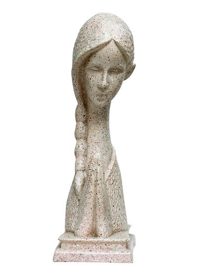 White Decorative Welcome Namaste Lady Statue Showpiece