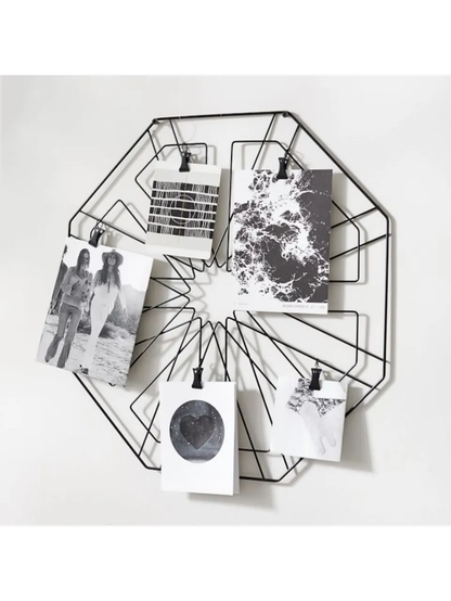 Octagonal Photo Holder Wall Grid