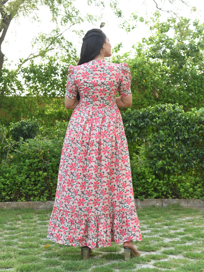 Portofino Floral Flared Dress