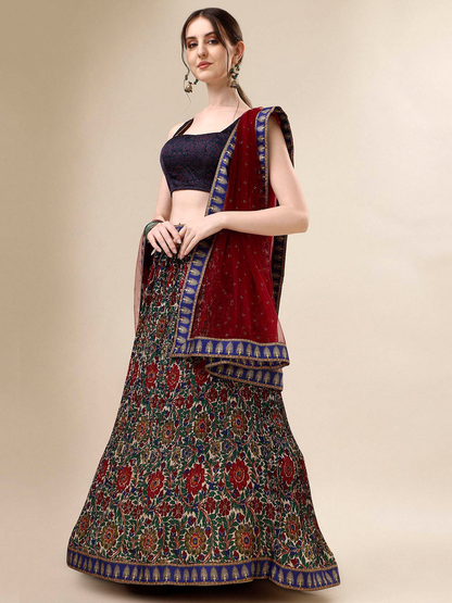 Floral Printed Ready to Wear Lehenga & Blouse With Dupatta