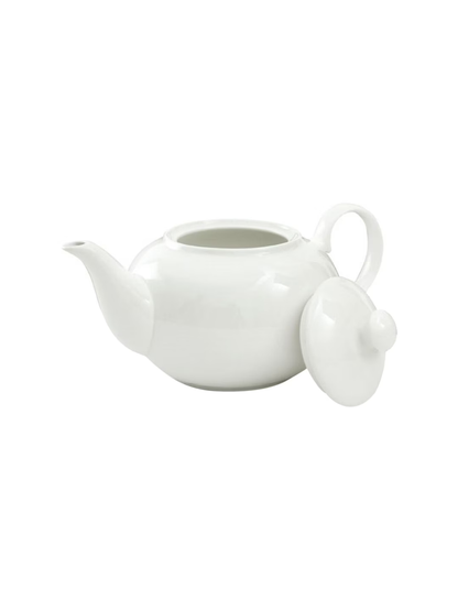 White Ceramic Tea Pot with Lid