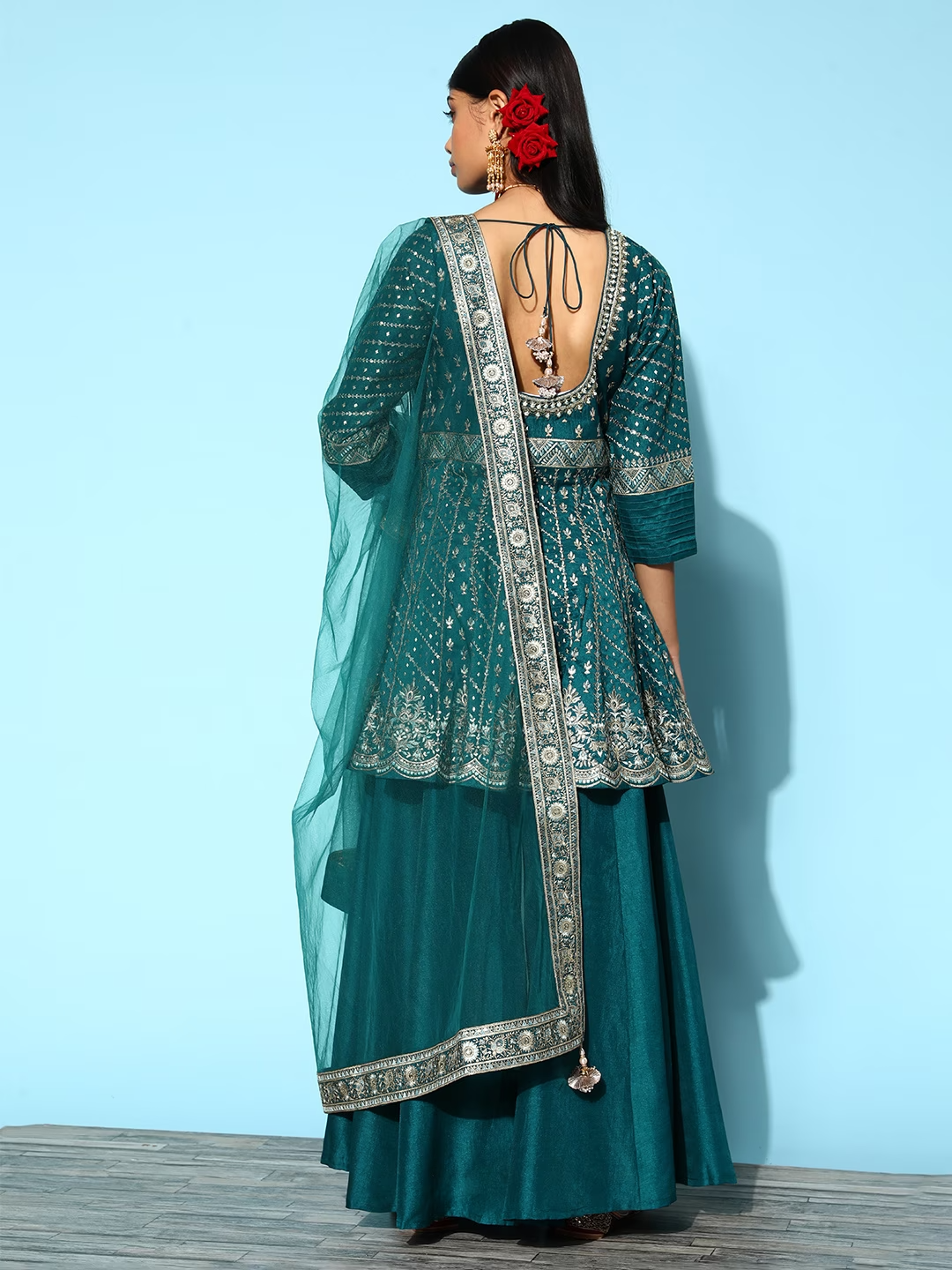 Women Ethnic Motifs Pure Silk Hyper Texture Salwar Suit