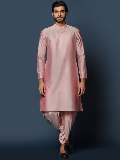 Woven-Design Cotton Sherwani Set