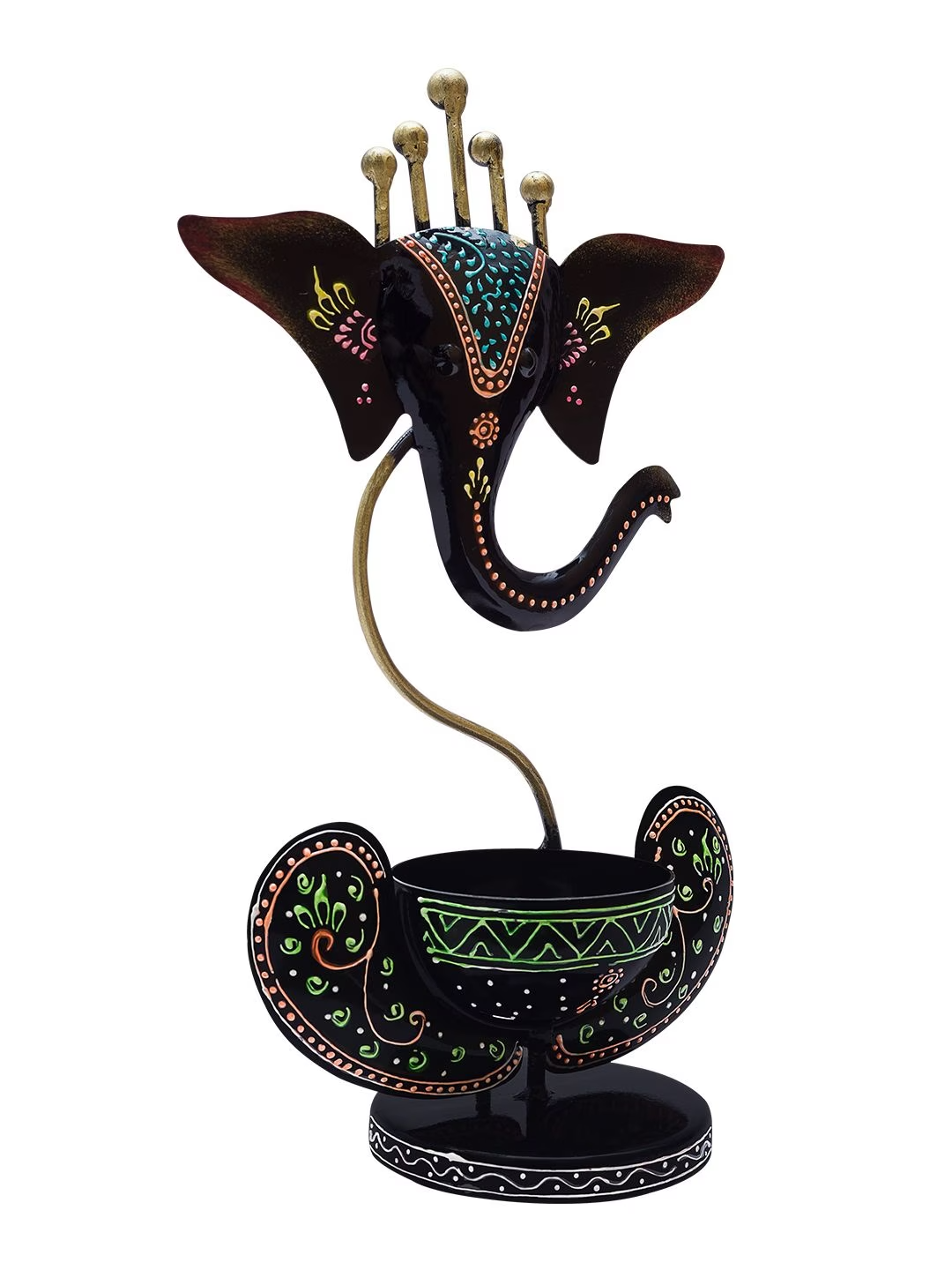 Multicoloured Handcrafted Ganesha Showpiece