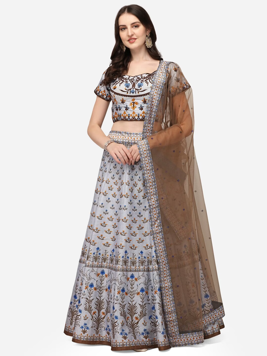 Embroidered Ready to Wear Lehenga Choli With Dupatta