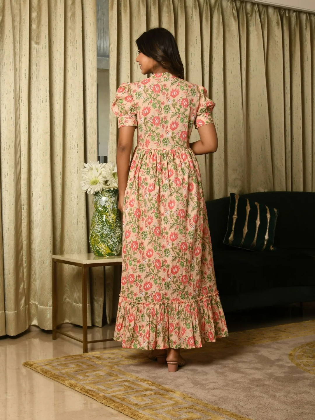 Vernazza Floral Flared Dress
