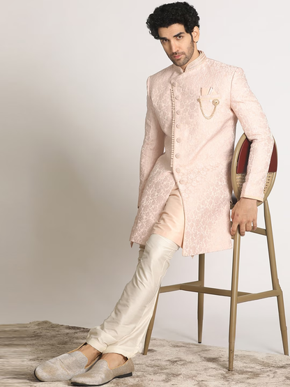 Self-Design Traditional Indo Western Sherwani Set