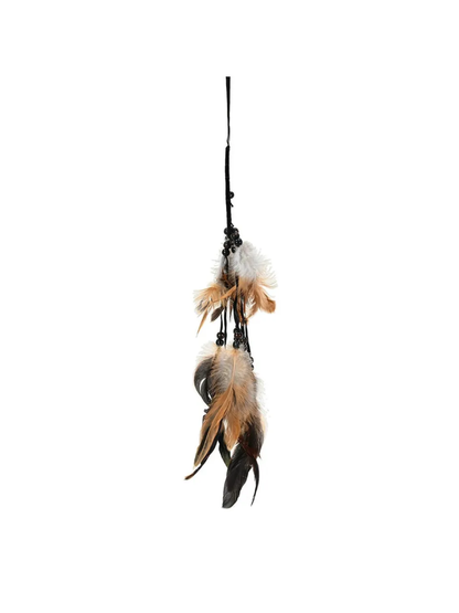 Dreamcatcher Crescent Wind Chime - Brown