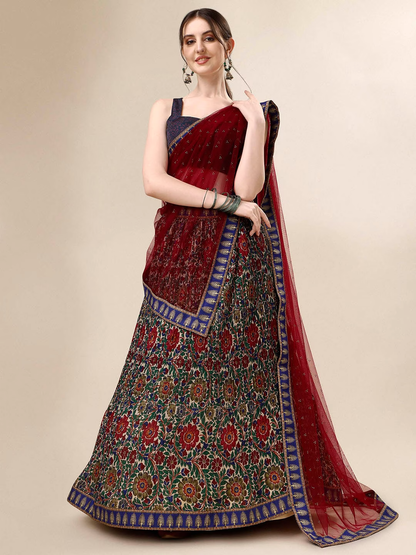 Floral Printed Ready to Wear Lehenga & Blouse With Dupatta