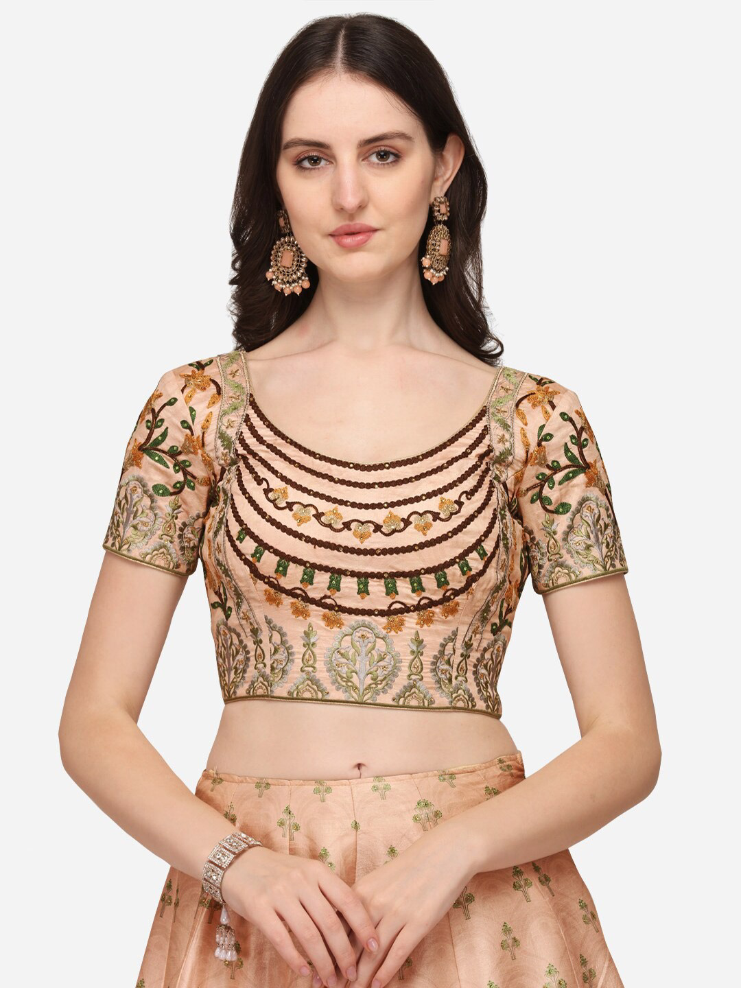 Embroidered Ready to Wear Lehenga & Blouse With Dupatta