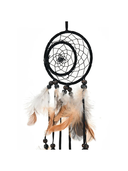 Dreamcatcher Crescent Wind Chime - Brown