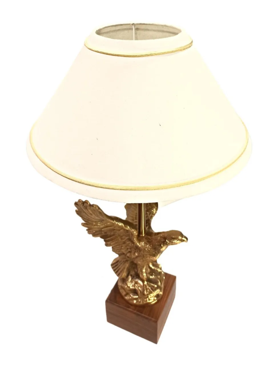 Antique Brass Eagle Bedside Table Lamp
