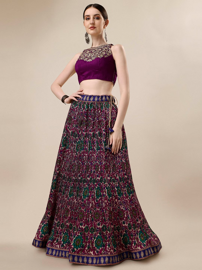 Floral Printed Ready to Wear Lehenga & Blouse With Dupatta