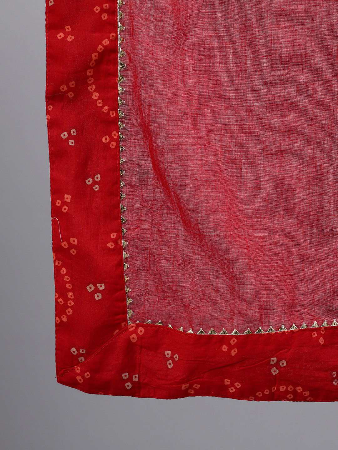Women Red Embroidered Kurta with Sharara & Dupatta